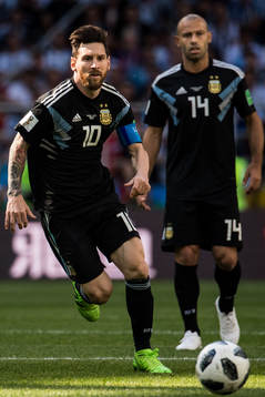 Lionel Messi of Argentina