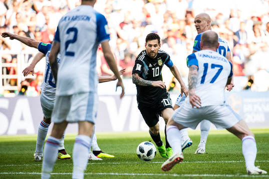 Lionel Messi of Argentina