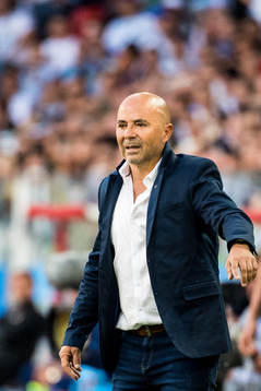 Head coach Jorge Sampaoli of Argentina