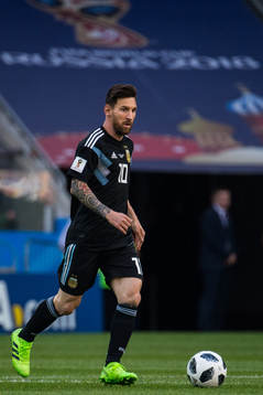 Lionel Messi of Argentina