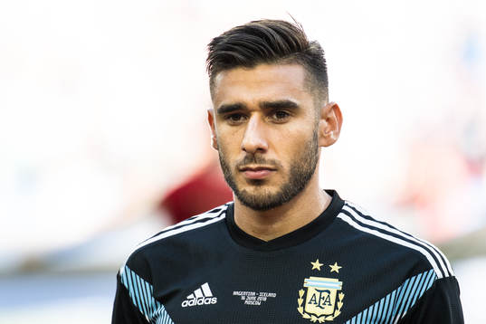 Eduardo Salvio of Argentina prior the FIFA World Cup group
