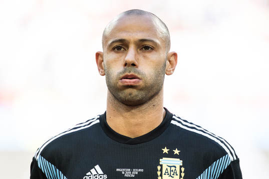 Javier Mascherano of Argentina prior the FIFA World Cup