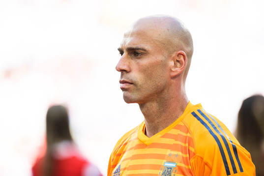 Goalkeeper Wilfredo Caballero of Argentina prior the FIFA