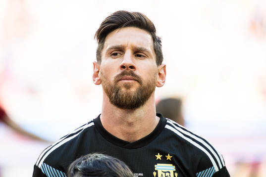 Lionel Messi of Argentina prior the FIFA World Cup group