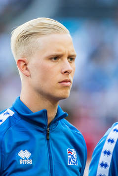 Hördur Magnusson of Iceland prior the FIFA World Cup group
