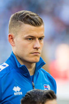 Björn Sigurdarson of Iceland prior the FIFA World Cup