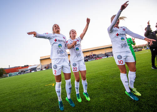 Rosengårds Nathalie Björn, Fiona Brown och Nellie Lilja