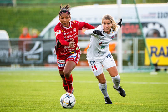 Piteås Madelen Janogy och Rosengårds Hanna Folkesson