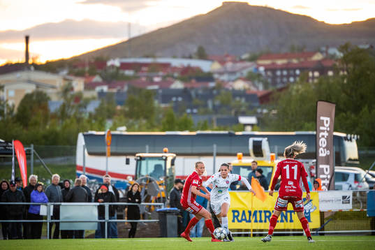 Rosengårds Simone Boye Sörensen med Luossavaara i