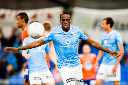 Akinsola Akinyemi of Sandnes Ulf