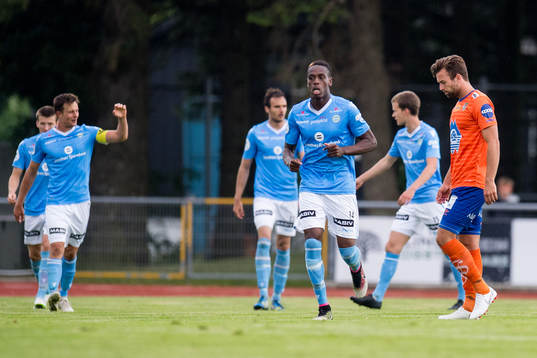 Kaj Ramsteijn of Aalesund looks dejected while the players