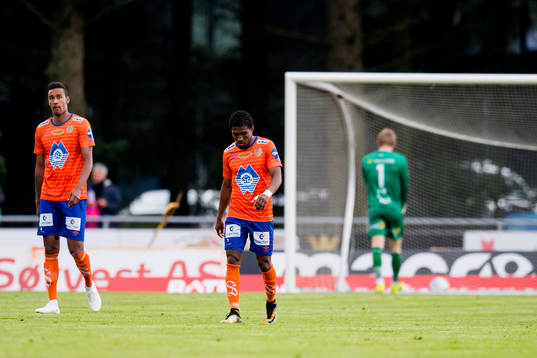 Sonni Nattestad and Erikson Spinola Lima of Aalesund of