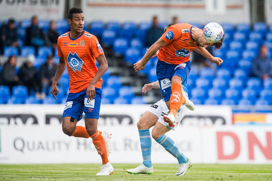 Kaj Ramsteijn of Aalesund scores the 1-1 goal