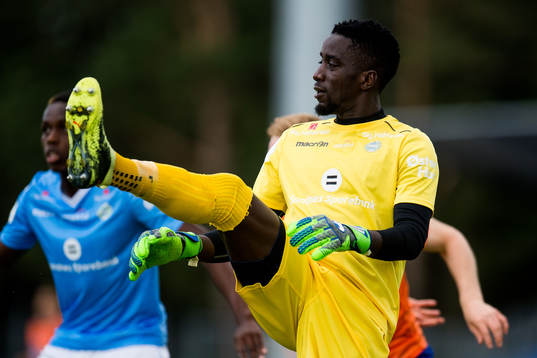 Goalkeeper Arnold Origi of Sandnes Ulf