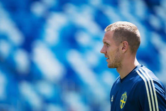 Goalkeeper Robin Olsen of the Swedish national football