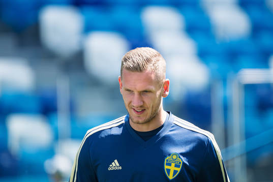 Goalkeeper Robin Olsen of the Swedish national football