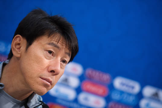 Head coach Shin Taeyong of the South Korean national