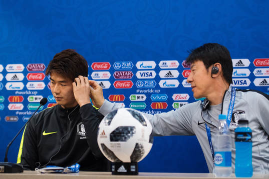 Sungyueng Ki of the South Korean national football team get