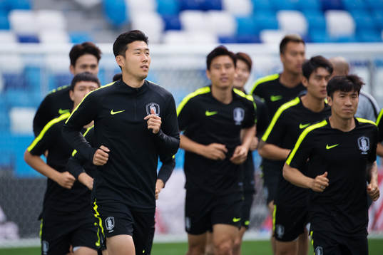 Heungmin Son of the South Korean national football team at