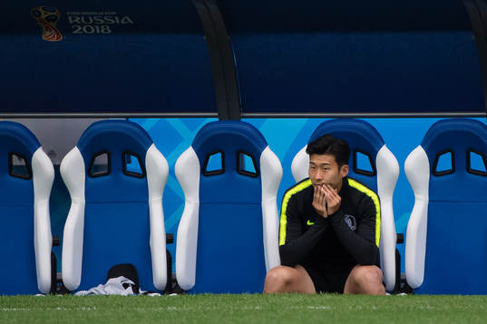 Heungmin Son of the South Korean national football team at