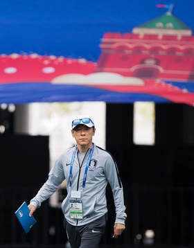 Head coach Shin Taeyong of the South Korean national