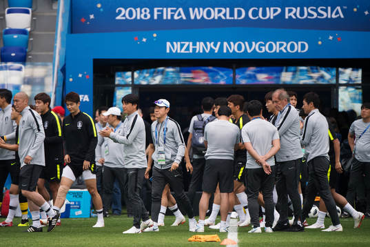 Head coach Shin Taeyong of the South Korean national