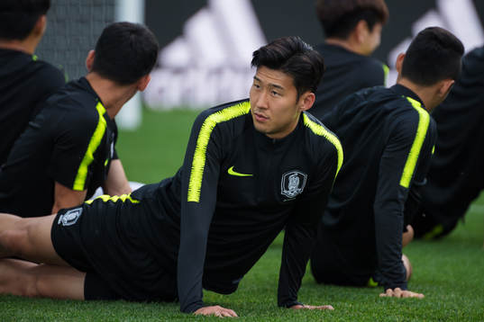 Heungmin Son of the South Korean national football team at