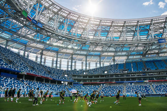 Bläddra bland fler bilder av Football, World Cup 2018, day 4, South Korea, practice