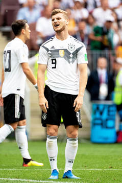 Timo Werner of Germany looks dejected