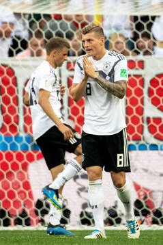 Toni Kroos of Germany looks dejected