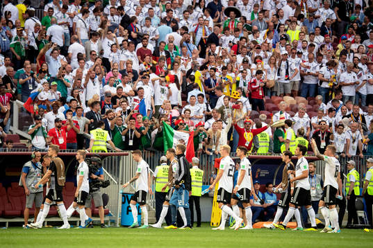 Players of Germany looks dejected