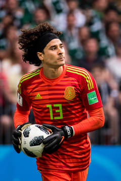 Goalkeeper Guillermo Ochoa of Mexico