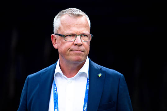 head coach Janne Andersson of Sweden