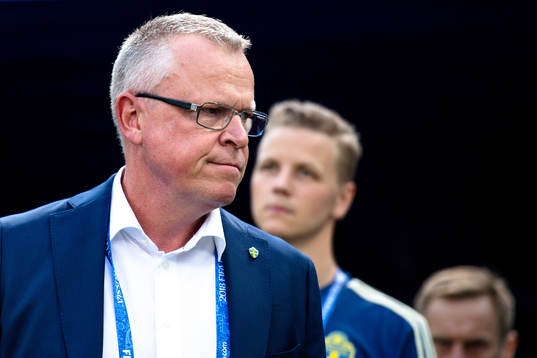 head coach Janne Andersson of Sweden