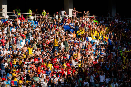 Spectators at the stands