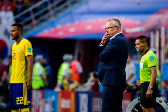 head coach Janne Andersson of Sweden