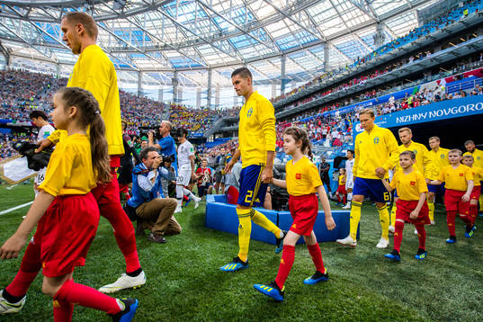 Mikael Lustig of Sweden prior the FIFA World Cup group