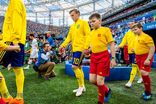 Emil Forsberg of Sweden prior the FIFA World Cup group