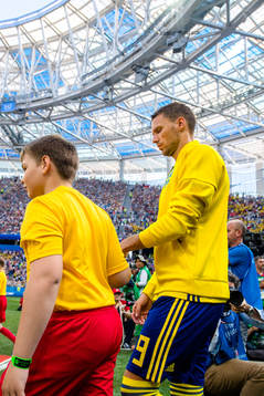 Marcus Berg of Sweden prior the FIFA World Cup group stage