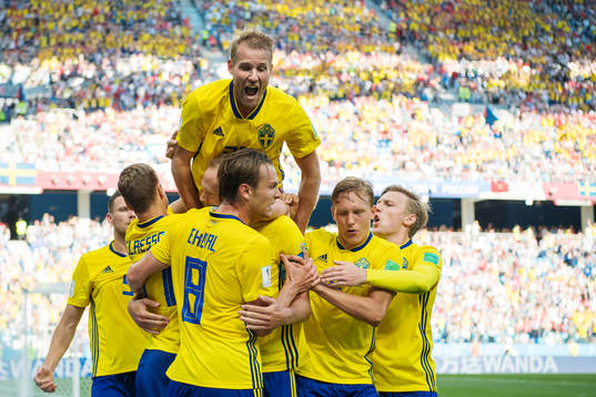 Marcus Berg, Viktor Claesson, Andreas Granqvist, Albin