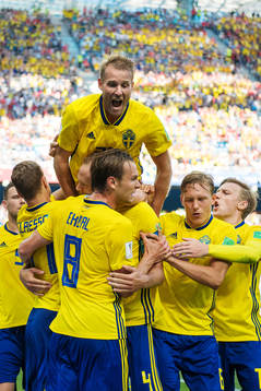 Marcus Berg, Viktor Claesson, Andreas Granqvist, Albin