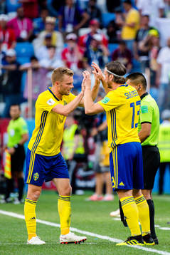 Sebastian Larsson and Gustav Svensson of Sweden