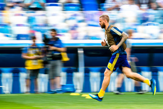 Pontus Jansson of Sweden prior the FIFA World Cup group