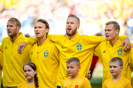 Ola Toivonen, Albin Ekdal, Pontus Jansson and Viktor