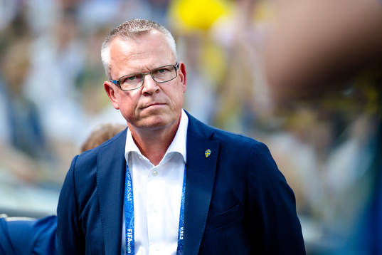 head coach Janne Andersson of Sweden