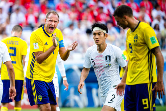 Andreas Granqvist and Marcus Berg of Sweden