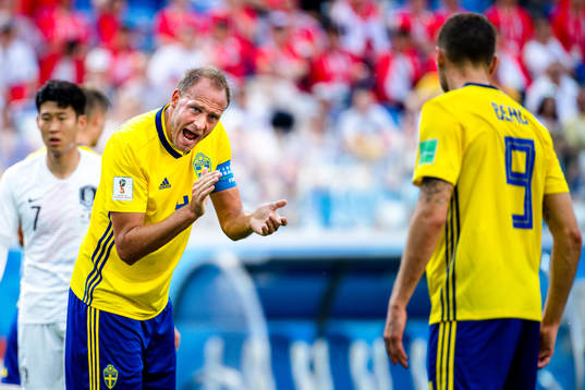 Andreas Granqvist and Marcus Berg of Sweden