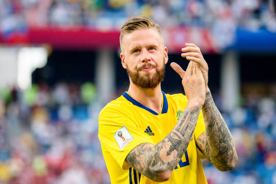 Pontus Jansson of Sweden celebrates
