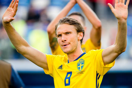 Albin Ekdal of Sweden celebrates