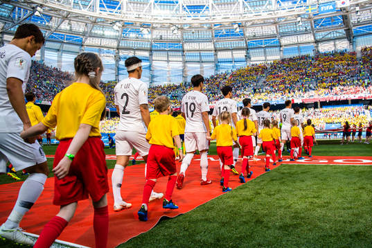 Players of South Korea prior the FIFA World Cup group stage